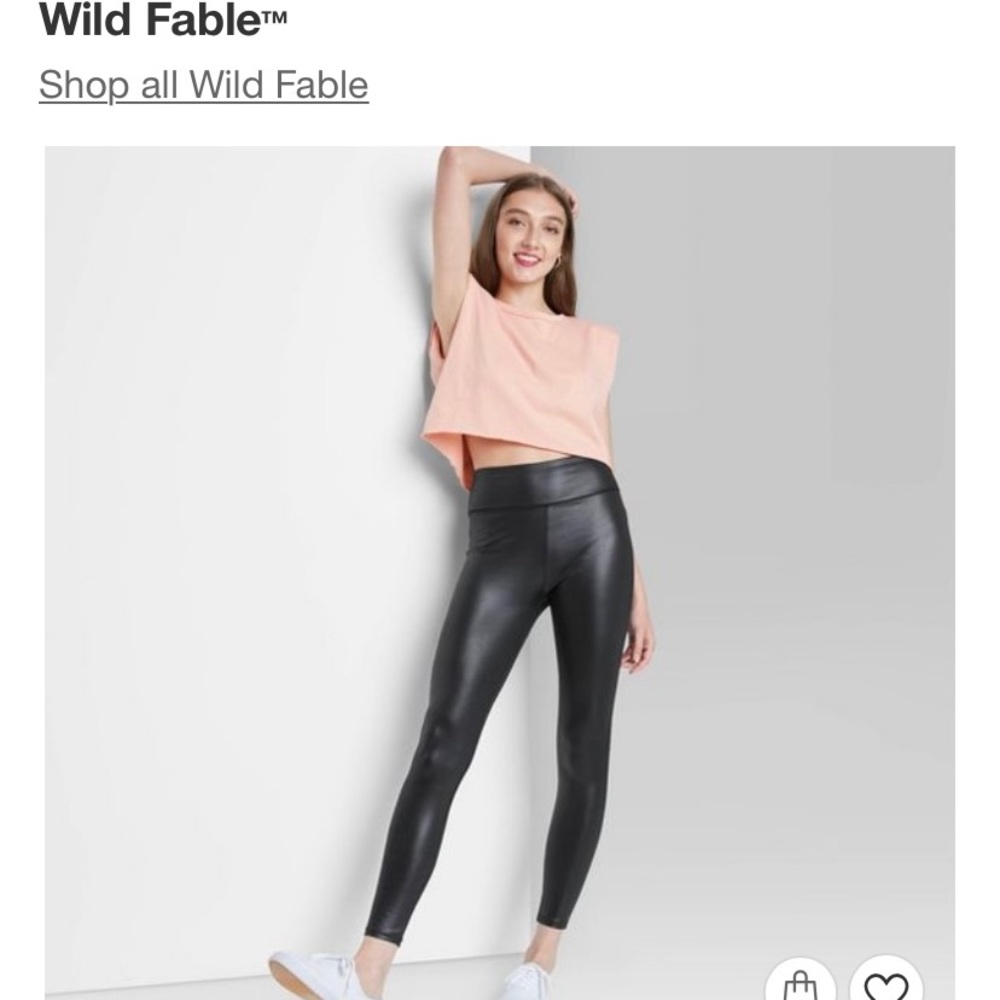 Wild fable faux leather leggings